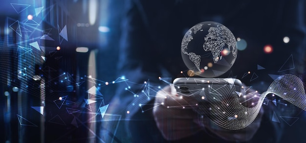 Predictive analytics platform displaying real-time business intelligence insights