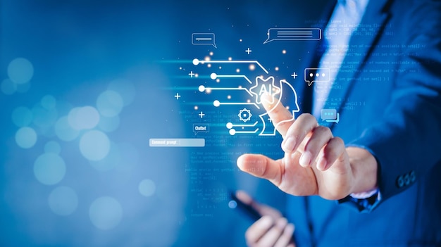 AI-powered automation solutions dashboard showcasing machine learning capabilities in Thailand
